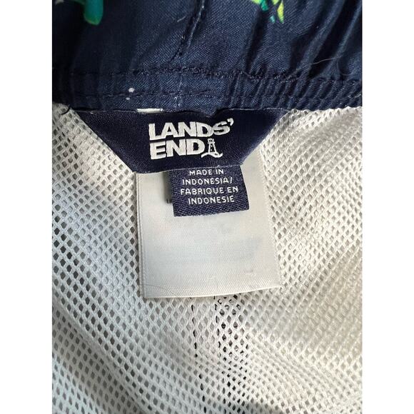 Lands End Swim Trunks Boys Size Large 10-12‎ Printed Volley - Picture 7 of 8